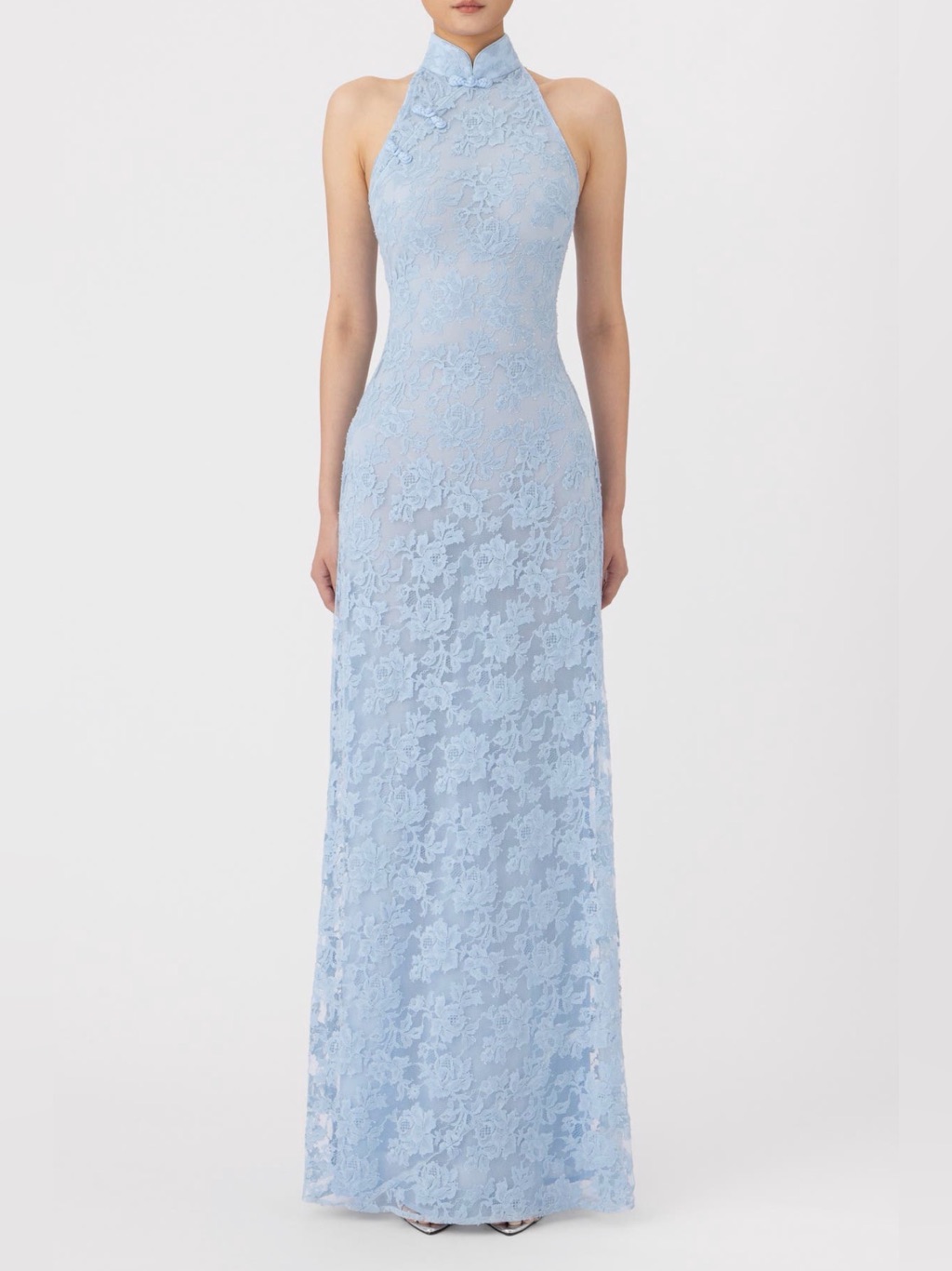 Sau Lee Gillian Sleeveless Lace Maxi Dress Size 10 B2090